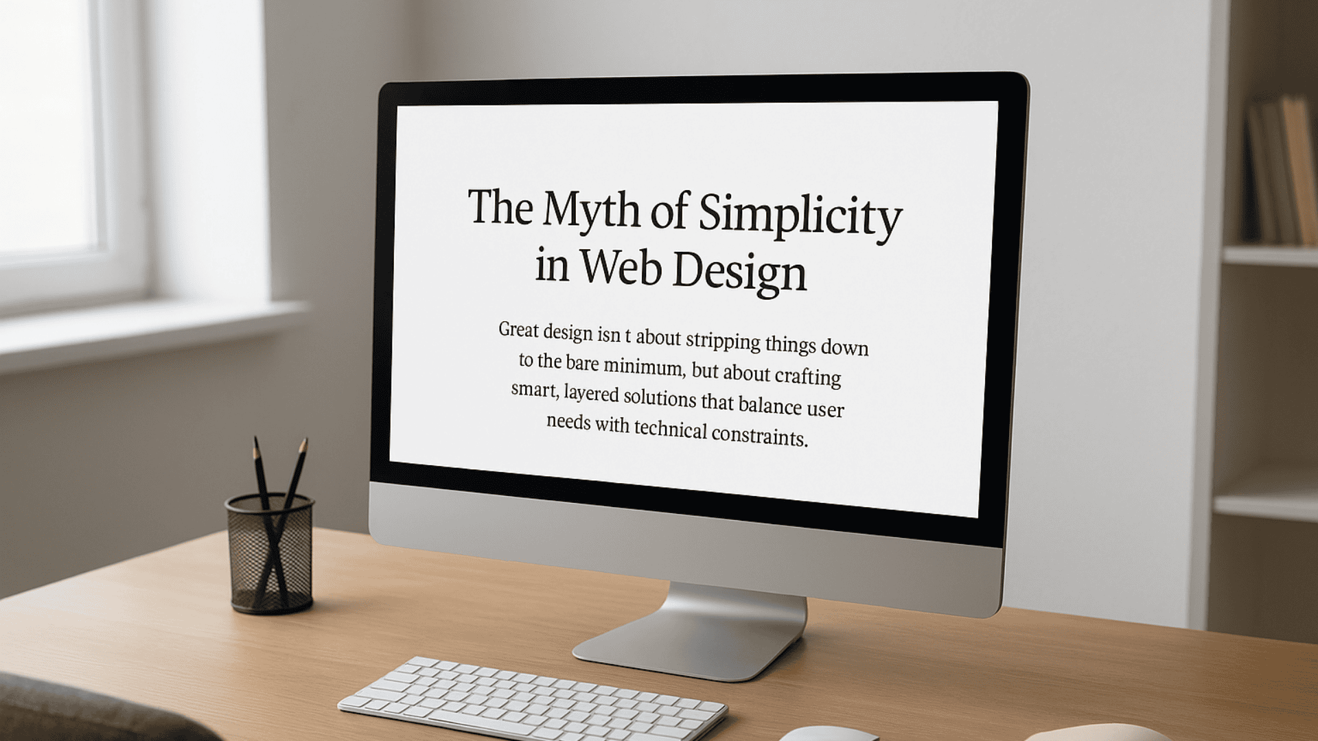 The Myth of Simplicity in Web Design